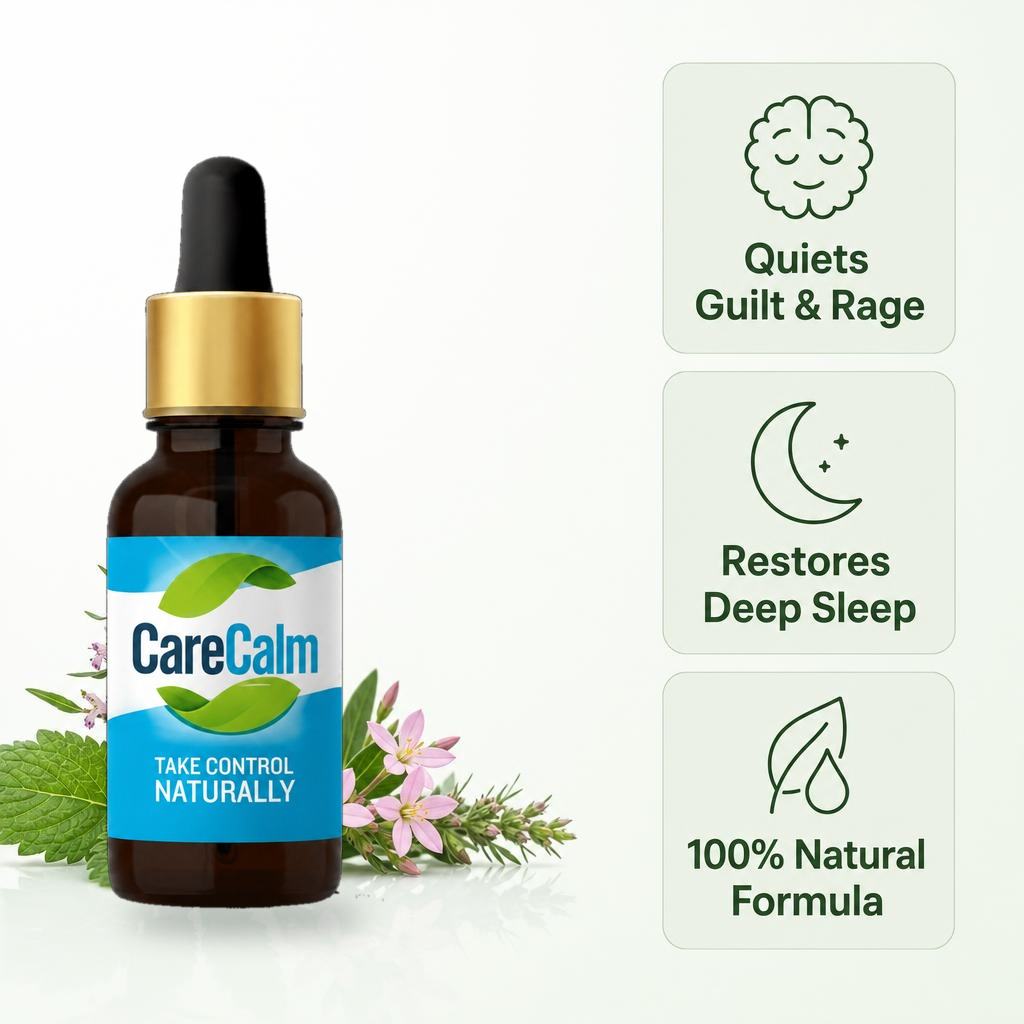 CareCalm drops with motherwort and centaury: quiets guilt and rage, restores deep sleep, 100% natural formula